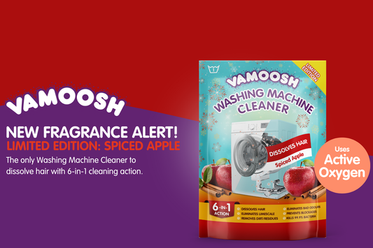 A Fresh New Scent for Autumn: Vamoosh Spiced Apple Washing Machine Cleaner